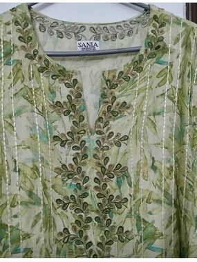 Sania Maskatiya semi formal silk outfit